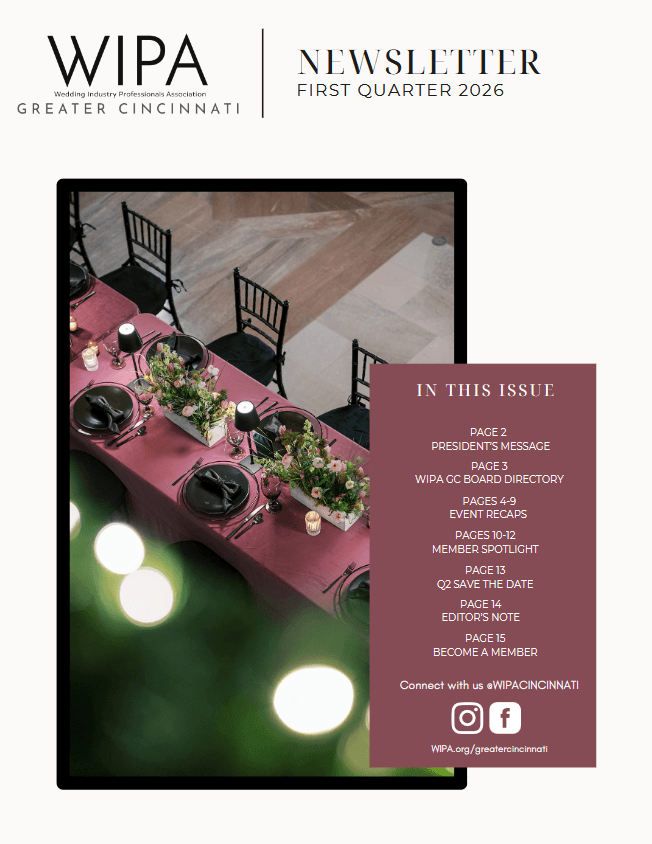 WIPA Cincinnati Q1 2026 newsletter